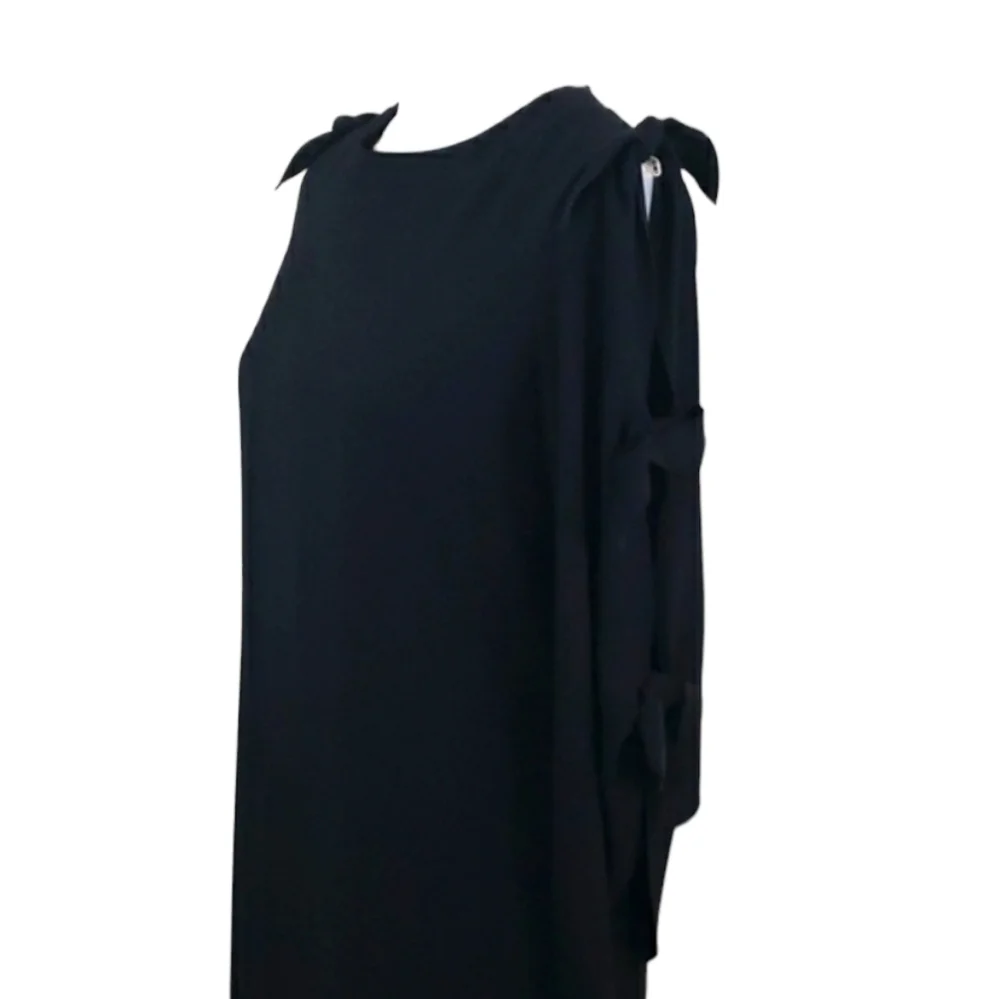 Tahari ASL~Woman Size 2~ Black Sheath Dress, Long Slit Sleeve, Fully Lined. - Picture 8 of 12
